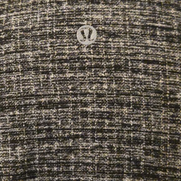 Lululemon Extra Mile Knit Thermal Top 12 Jacquard Black Textured Base Layer - Picture 6 of 9